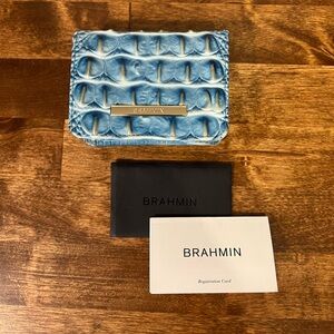 NWOT Brahmin Mini Key Wallet - Cerulean Melbourne